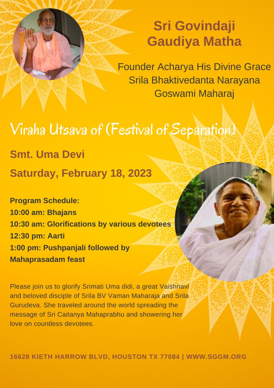 Uma Didi Viraha Utsava