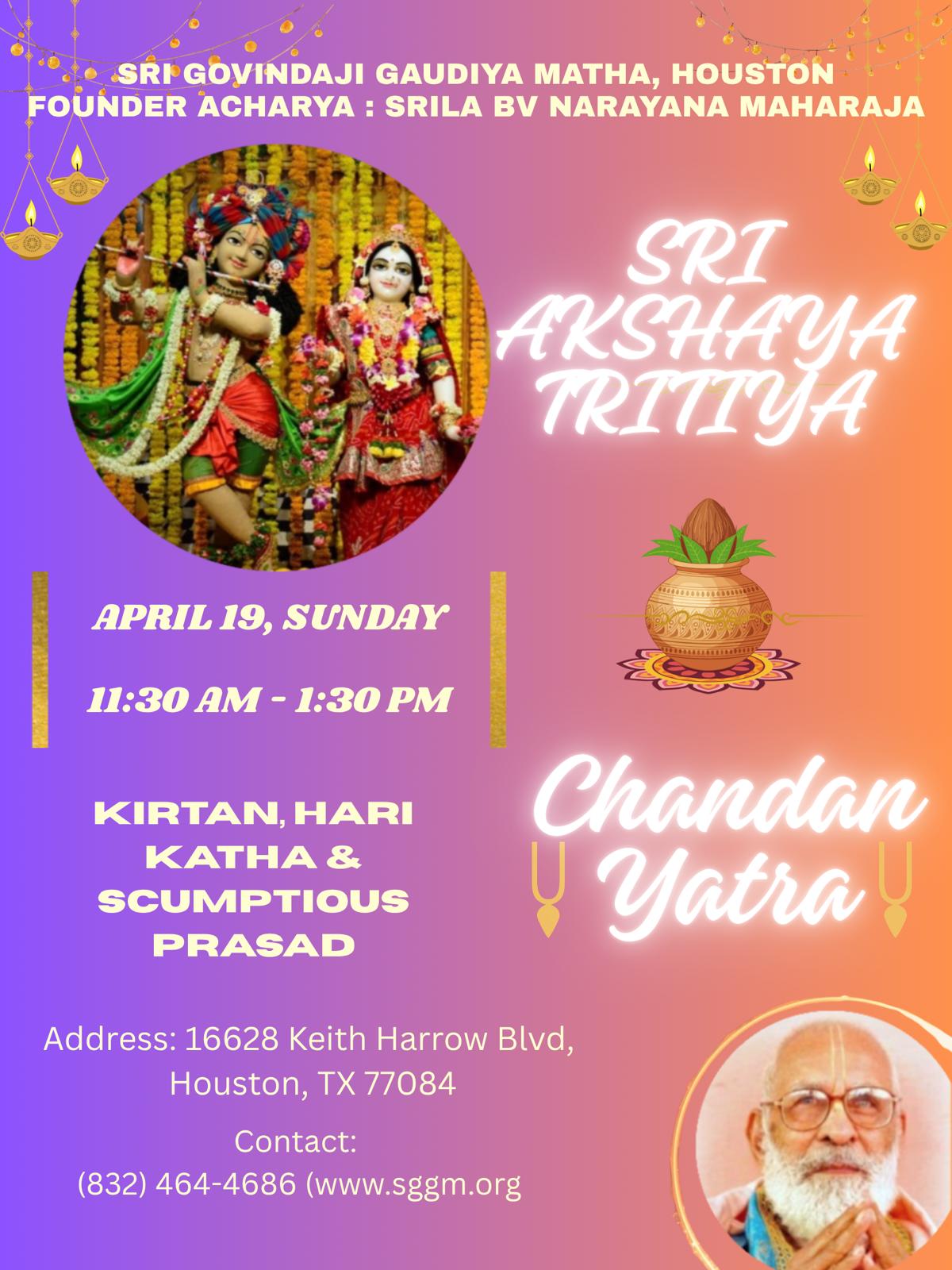 Akshaya Tritiya & Chandan Yatra