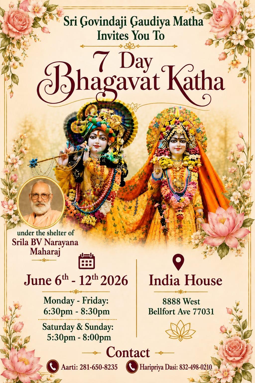 7 Day Bhagavat Katha