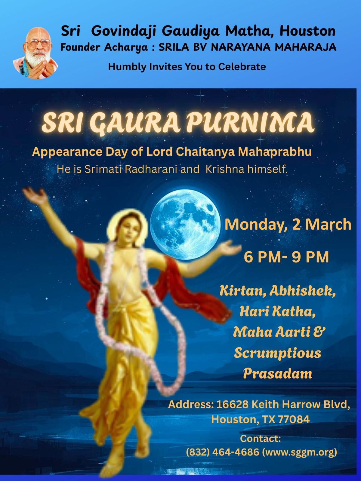 Sri Gaura Purnima